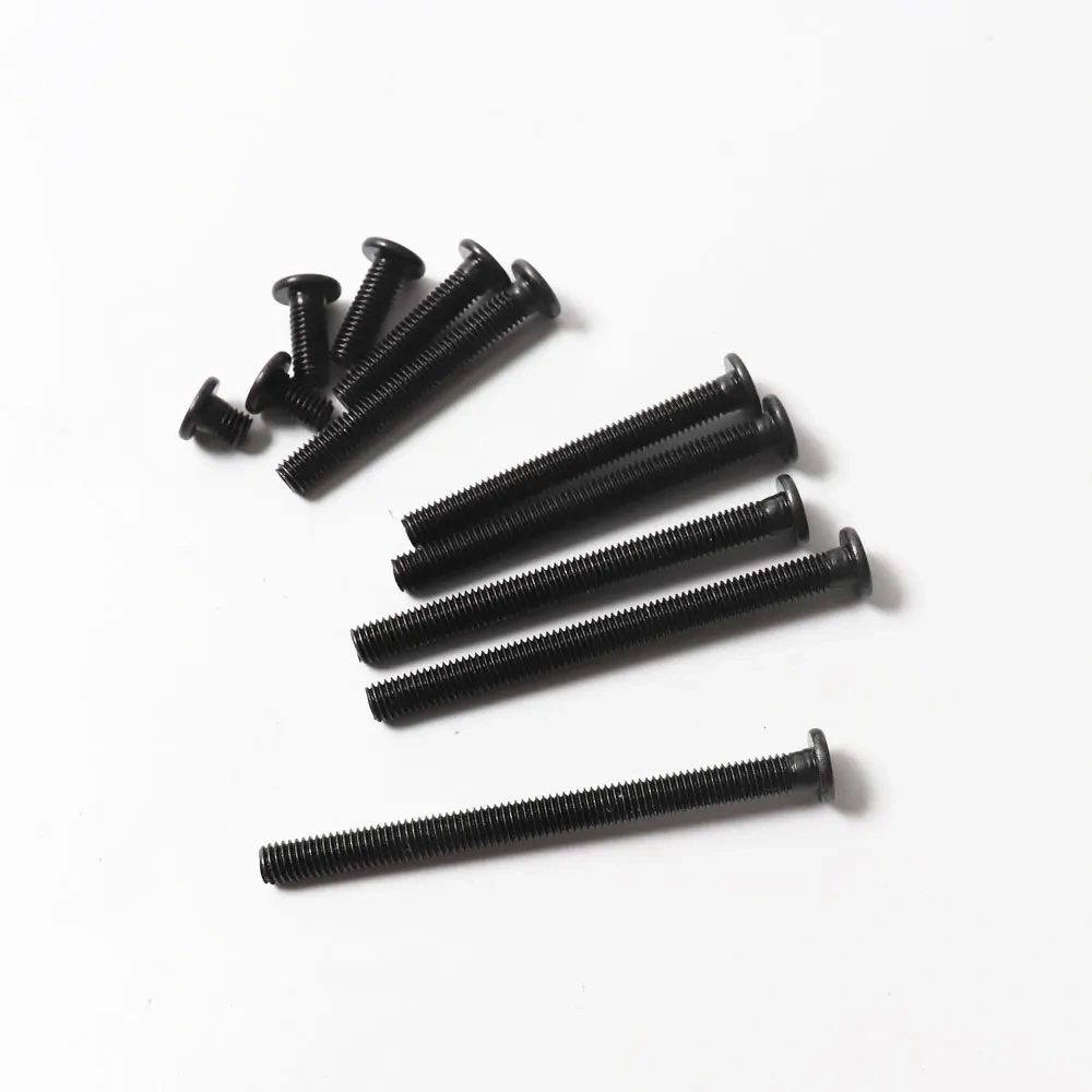3D Printer Parts 20pcs M5 Low Profile Screws M5*50/55/60/65mm Black Color