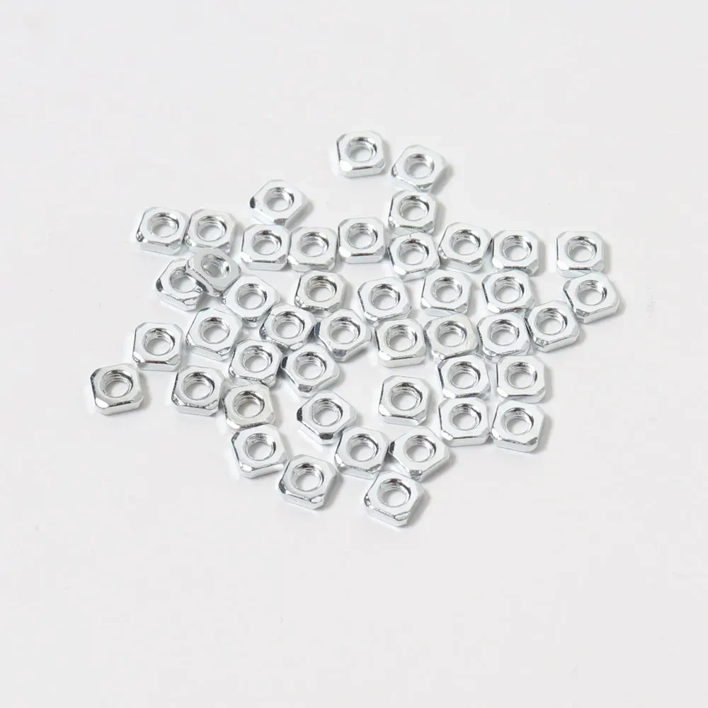 1.8mm thickness screws nut 100pcs thin nut M3 stainless steel sqare nuts 1.8*5.4*5.4mm sqare thin nuts for prusa i3 mk2/mk2s/mk3