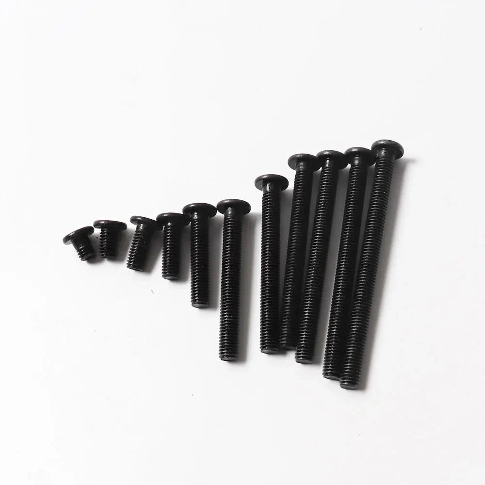 3D Printer Parts 20pcs M5 Low Profile Screws M5*50/55/60/65mm Black Color