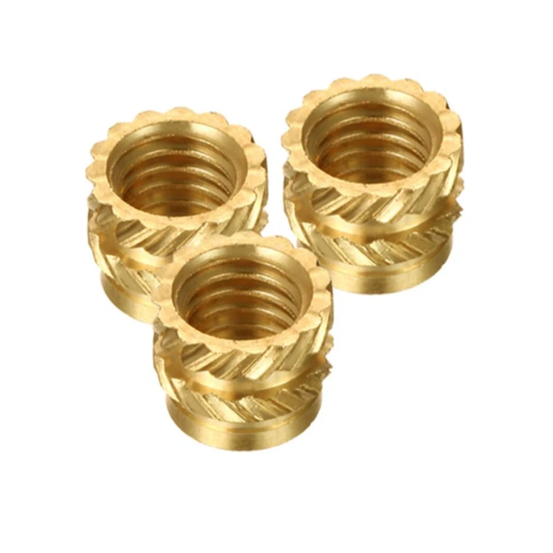 Blurolls 100pcs M3 Threaded Insert M3xD5xL4 Copper Nut Knurled Nut Copper Insert Hot-pressed Nut Voron 2.4 Trident Switchwire