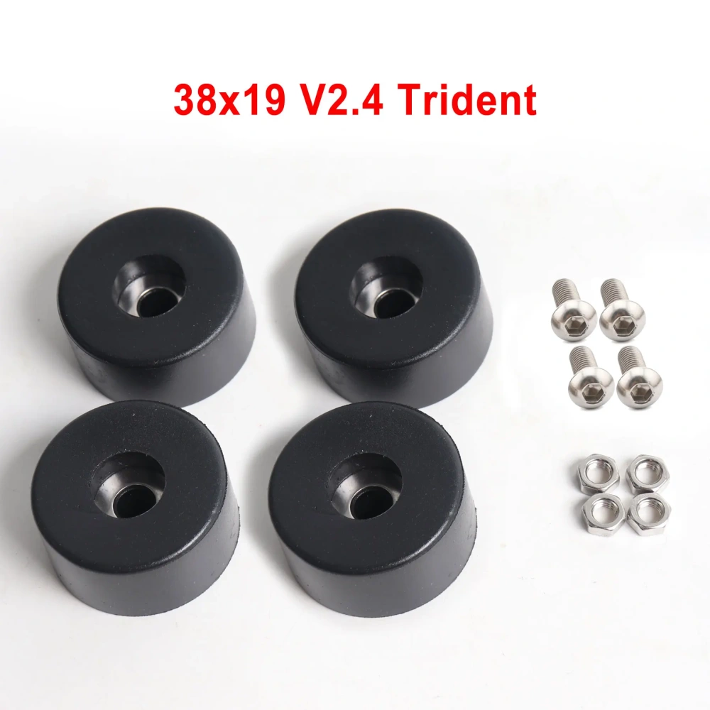 Blurolls 4pcs Voron Design 2.4 Rubber Feet Voron Trident V2.4 3d Printer Anti-slip Feet 38*19 47*19