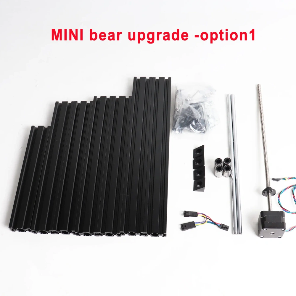 Blurolls Prusa Mini 3d Printer Bear Upgrade Kit with Z Axis Motor LM8UU Bearings Extrusions MINI Bear