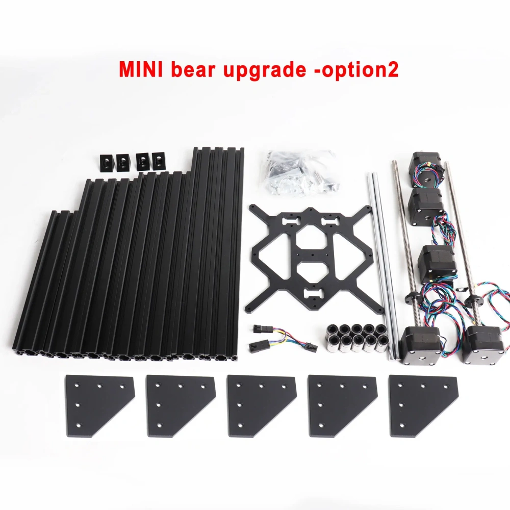 Blurolls Prusa Mini 3d Printer Bear Upgrade Kit with Z Axis Motor LM8UU Bearings Extrusions MINI Bear