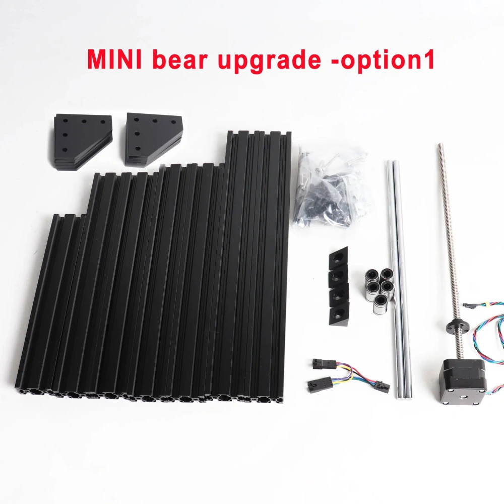 Blurolls Prusa Mini 3d Printer Bear Upgrade Kit with Z Axis Motor LM8UU Bearings Extrusions MINI Bear
