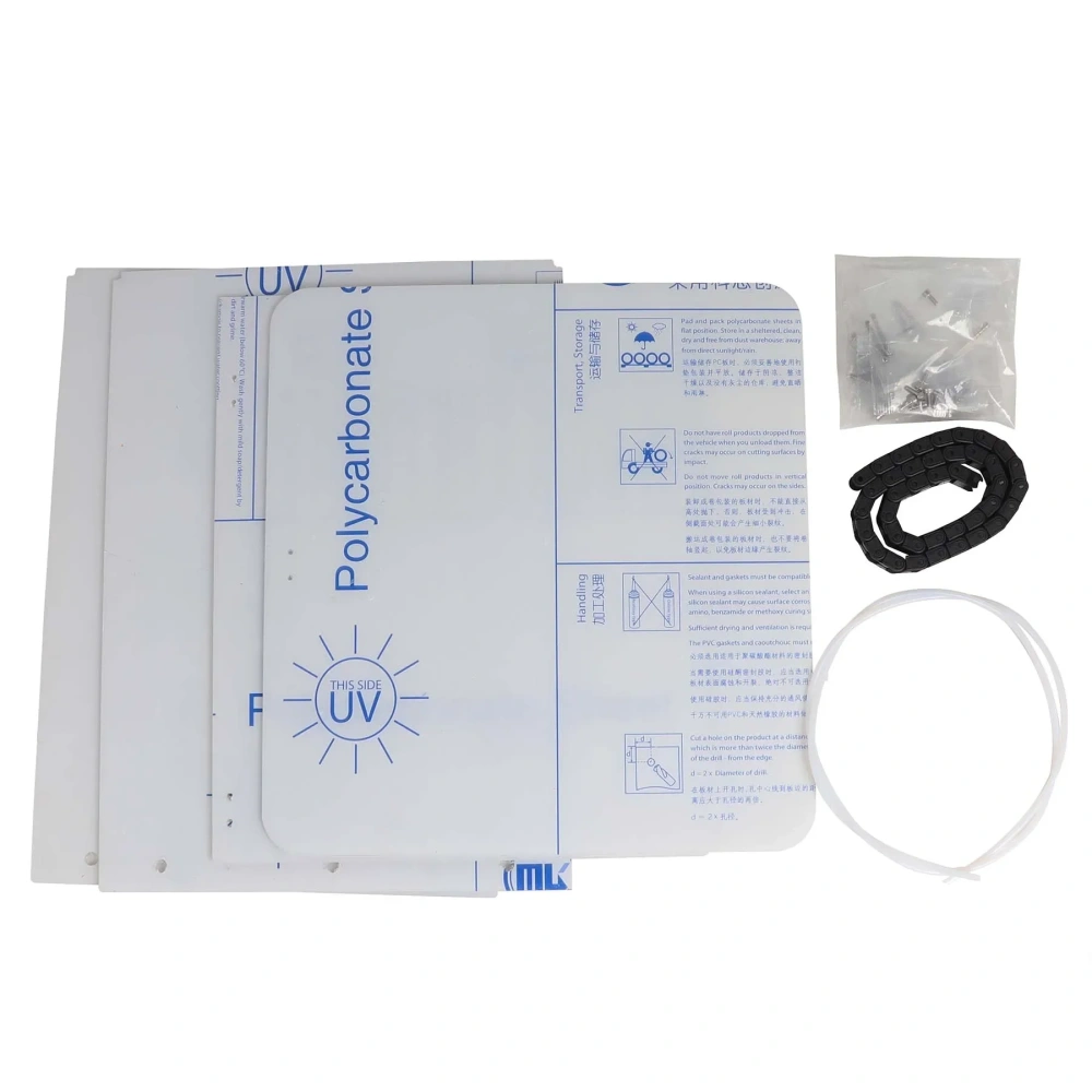 Flashforge Adventurer 5M AD5M 3D Printer AD5M DIY Enclosure Panel Kit Clear Transparent Polycarbonate PC Sheet 3mm