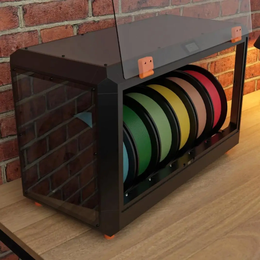 Blurolls Prusa Slim Drybox Enclosure Kit PC Cover Filament Box Panel Aluminum Rod  608zz Bearing for Prusa Voron 3D Printer