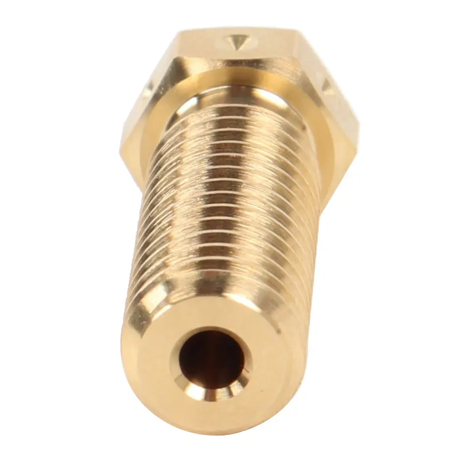 Blurolls 5pcs Brass Volcano Nozzle 0.4mm Lengthen Extruder For 1.75mm Filament M6 Volcano Heaterblock Hotend 3D Printer Parts