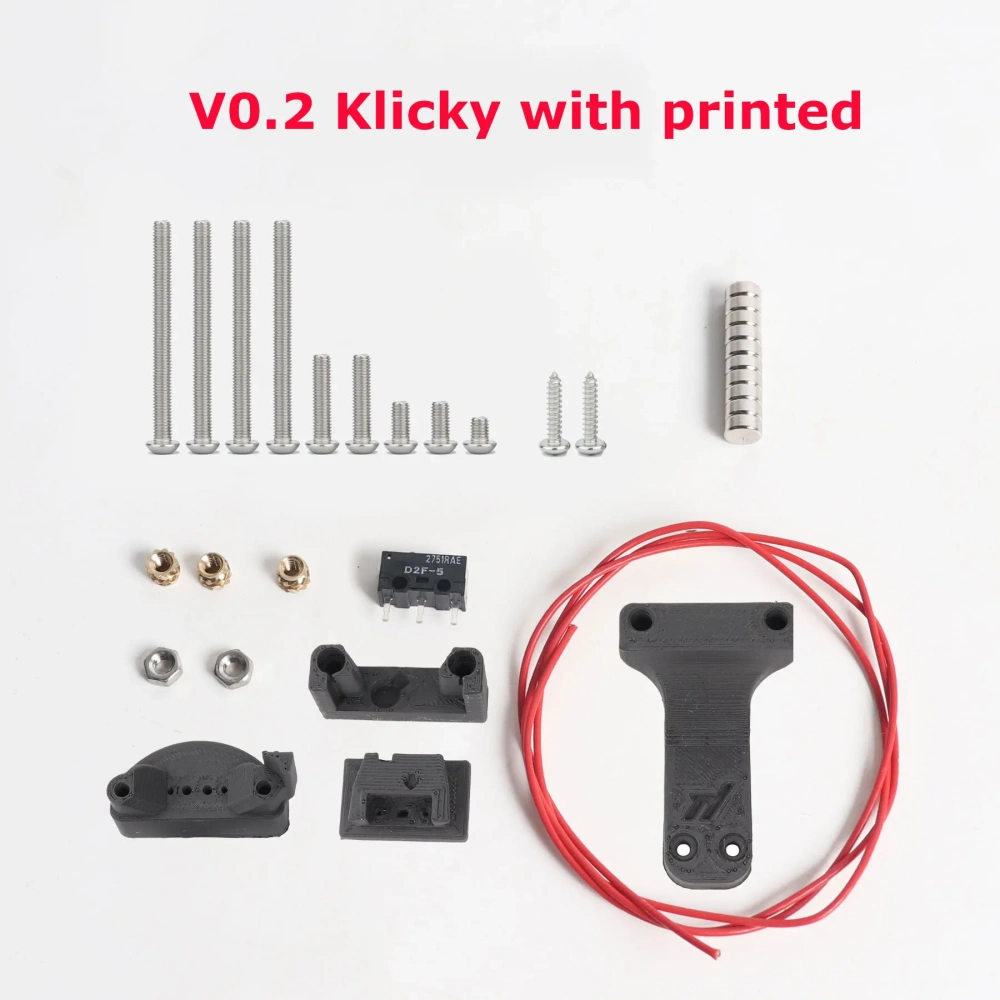 Blurolls Klicky Probe for Voron 2.4 Trident Voron2.4 V2.4 Voron 0.2 V0.2 Voron0.1 3d Printer Probe D2F-5 Endstop