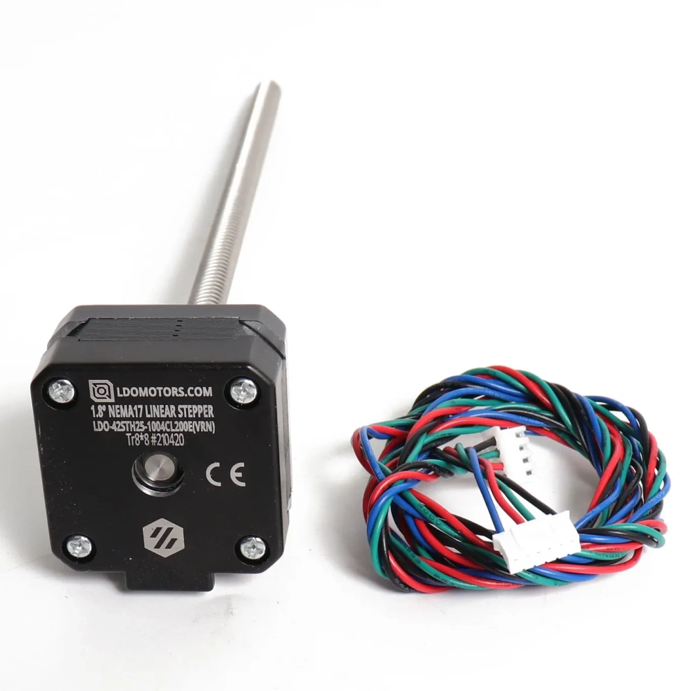 Blurolls Voron Salad Fork MOONS Nema14 Pancake Stepper Motor LDO Motors Kit Nema17 Integrated Lead Screw Stepper Motor 200mm