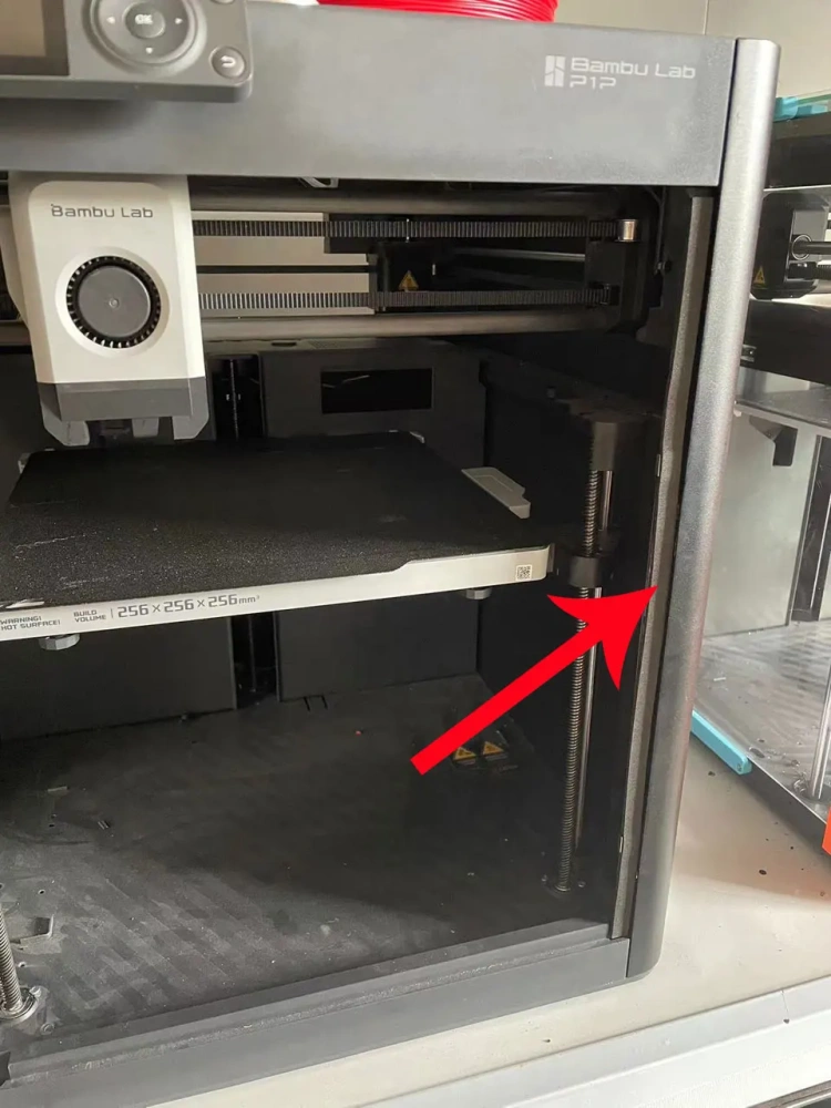 Blurolls Bambu Lab P1P X1 Hardered Steel Hinge N52 Magnets EVA Door Buffer Cotton 3d Printer Installation Parts Hinges for Bambu