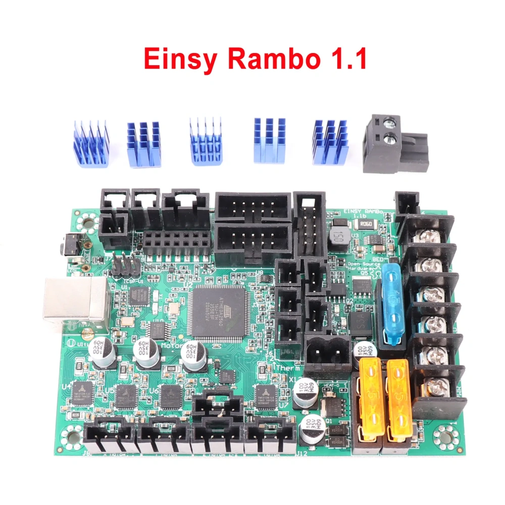 Original Prusa I3 MK3 MK3S MK3S+ Motherboard Main Board Cloned Einsy Rambo 1.2e MainBoard Firmware4 Mosfet Switched Outputs 2004