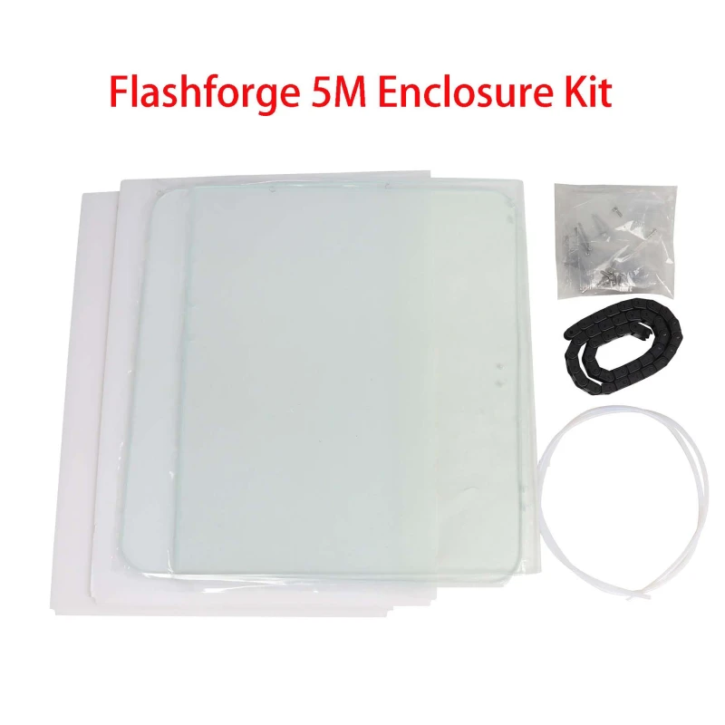 Blurolls Flashforge Adventurer 5M AD5M 3D Printer AD5M DIY Enclosure Panel Kit Clear Transparent Polycarbonate PC Sheet 3mm