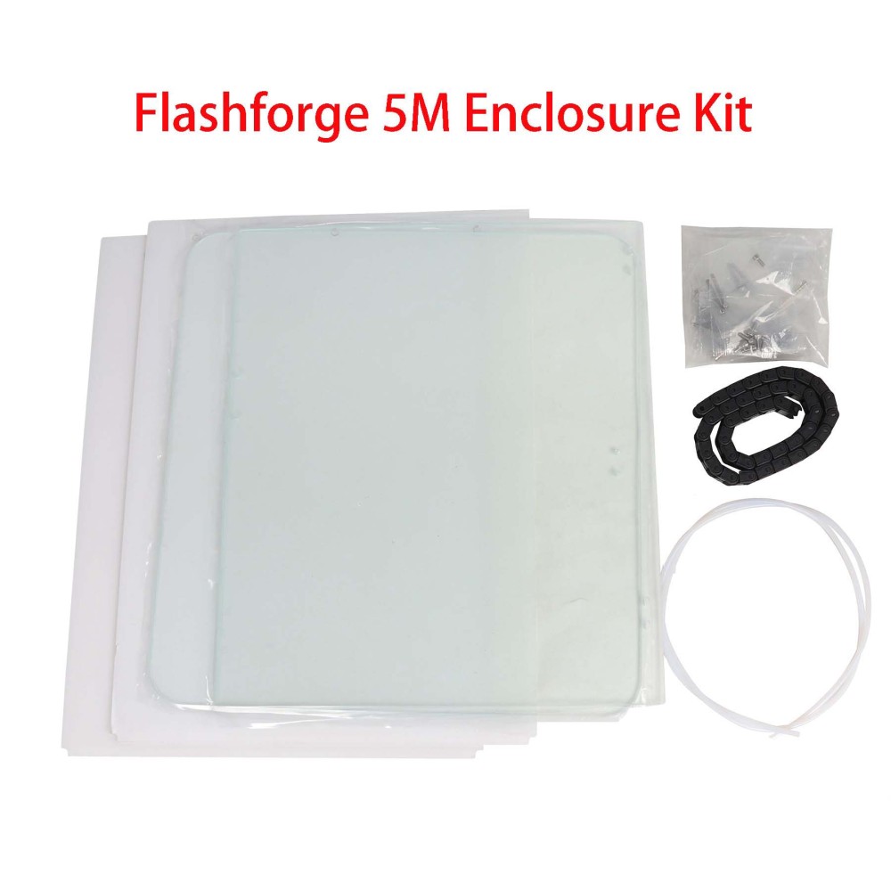 Blurolls Flashforge Adventurer 5M AD5M 3D Printer AD5M DIY Enclosure Panel Kit Clear Transparent Polycarbonate PC Sheet 3mm