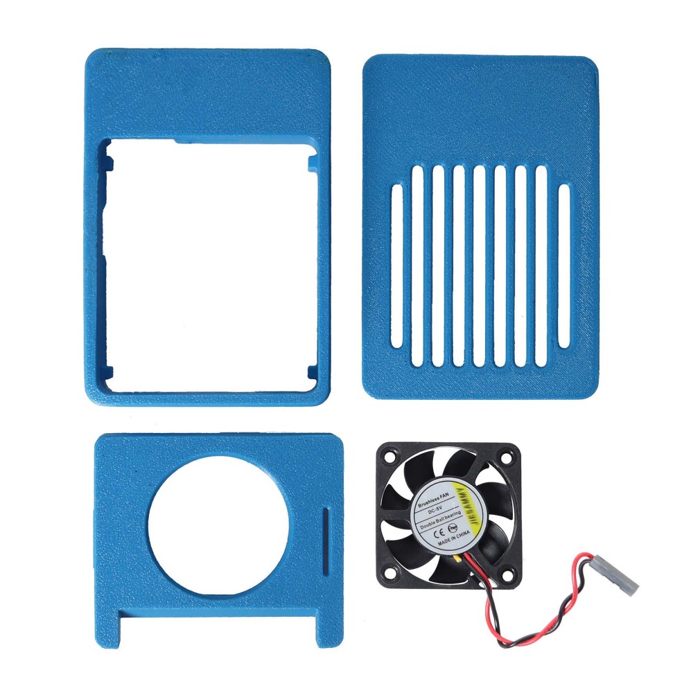 Blurolls PETG 3d printed Raspberry Pi4B Case Box With 4010 Cooling Fan