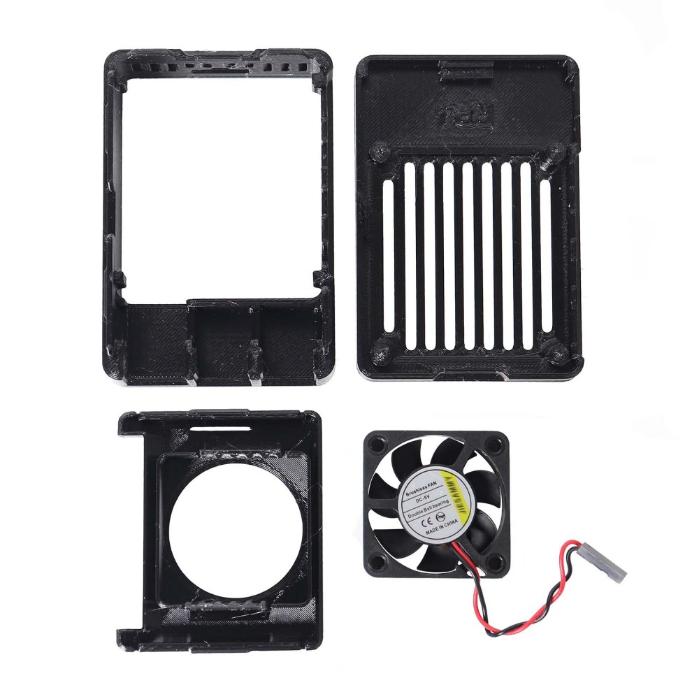 Blurolls PETG 3d printed Raspberry Pi4B Case Box With 4010 Cooling Fan