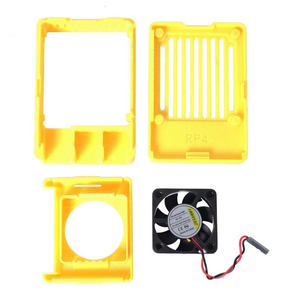 Blurolls PETG 3d printed Raspberry Pi4B Case Box With 4010 Cooling Fan