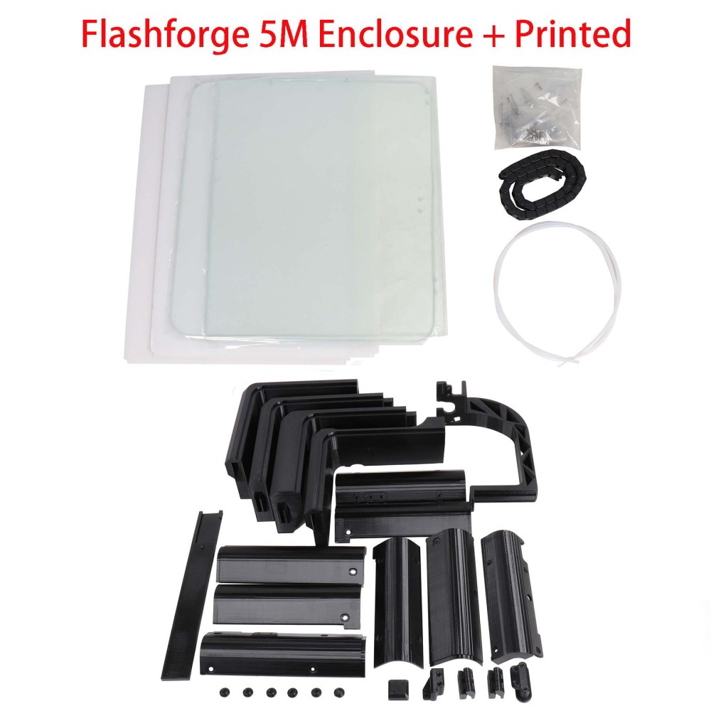 Blurolls Flashforge Adventurer 5M AD5M 3D Printer AD5M DIY Enclosure Panel Kit Clear Transparent Polycarbonate PC Sheet 3mm
