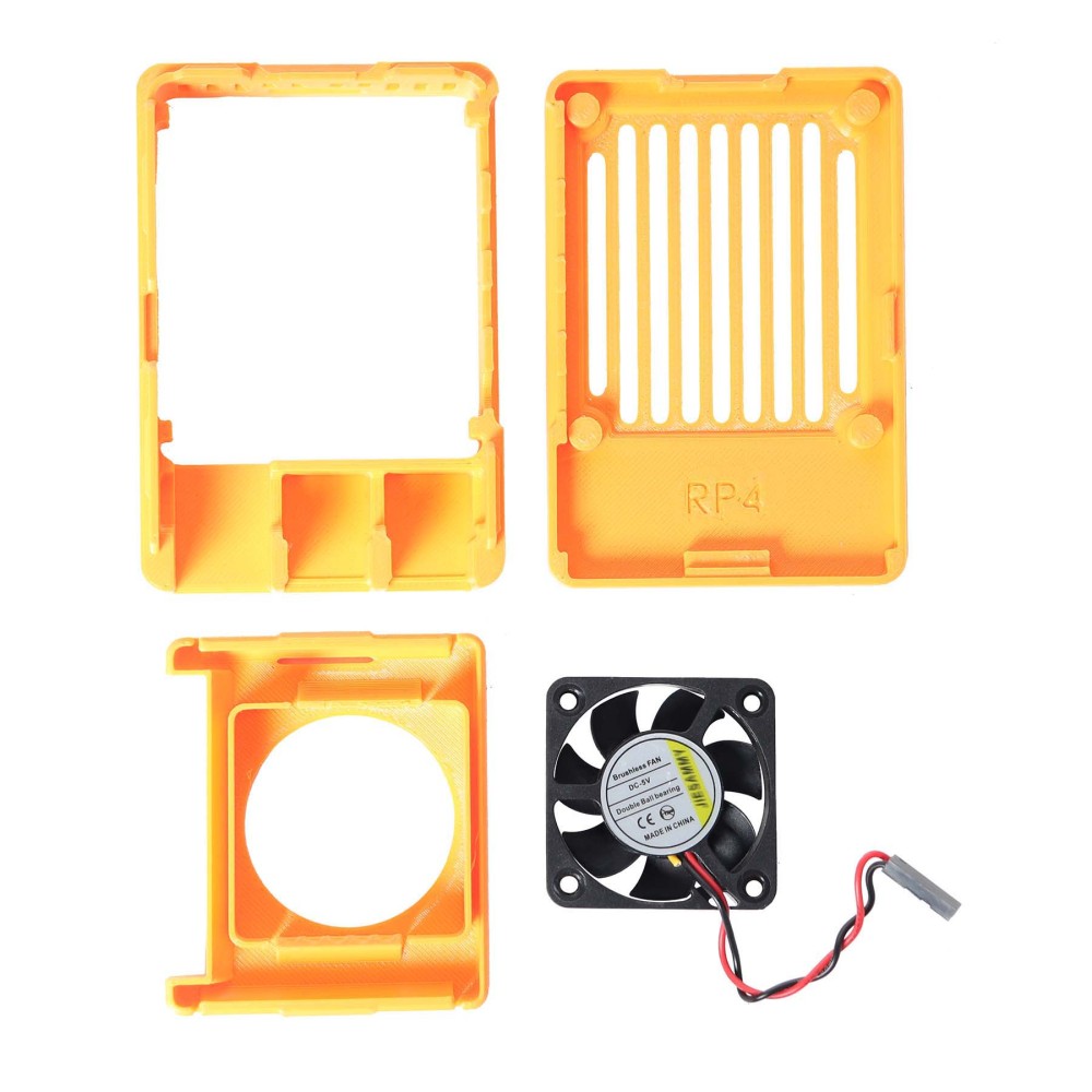 Blurolls PETG 3d printed Raspberry Pi4B Case Box With 4010 Cooling Fan
