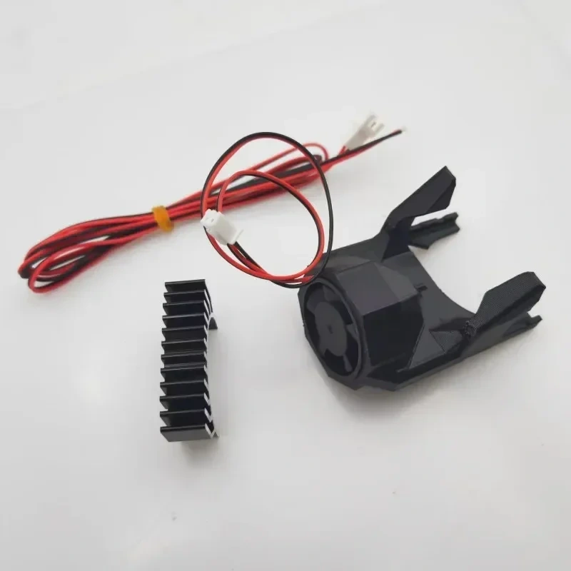Blurolls Creality K1/K1 MAX 3D Printer Extruder Stepper Motor Temperature Cooling Fan Duct and Fan 24V