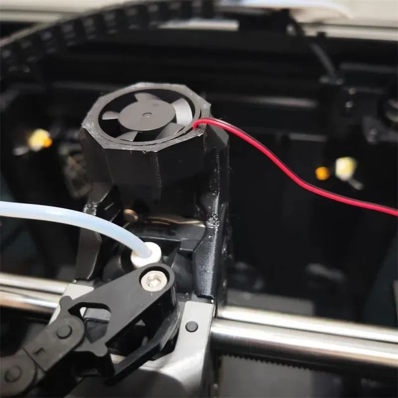 Blurolls Creality K1/K1 MAX 3D Printer Extruder Stepper Motor Temperature Cooling Fan Duct and Fan 24V