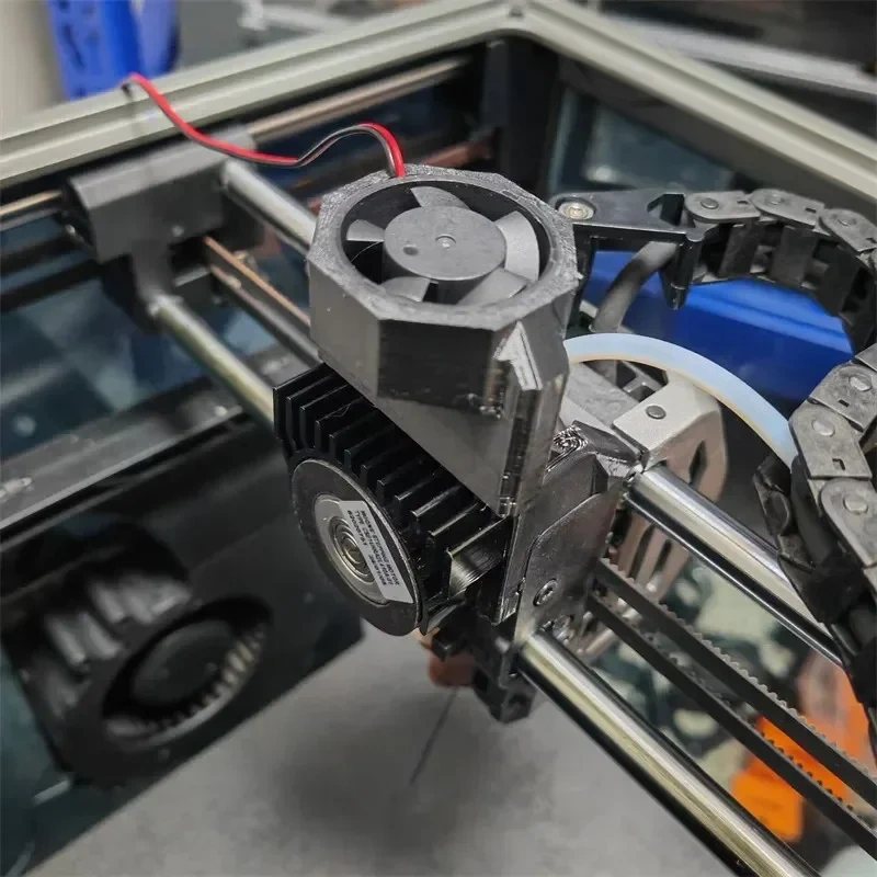 Blurolls Creality K1/K1 MAX 3D Printer Extruder Stepper Motor Temperature Cooling Fan Duct and Fan 24V