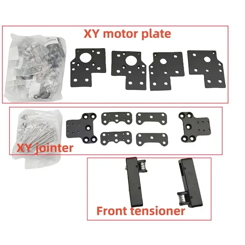 1 set Rat Rig V-Core4 CoreXY 3D Printer XY Motor and Joiner Front Tensioner Motion VC4 Conversion Upgrade Kit