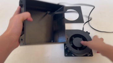 Blurolls Air HEPA Filter for Enclosure Prusa MK4 MK3S XL 3d Printer Air Cleaning 12032 Fan 24v 3D Printed Box PETG Filament