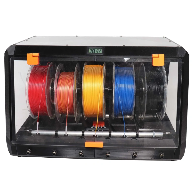 Blurolls Classic Version Prusa Auto Rewinder Drybox Filament Box for MMU2 MMU3 Multi-color 5 Filament