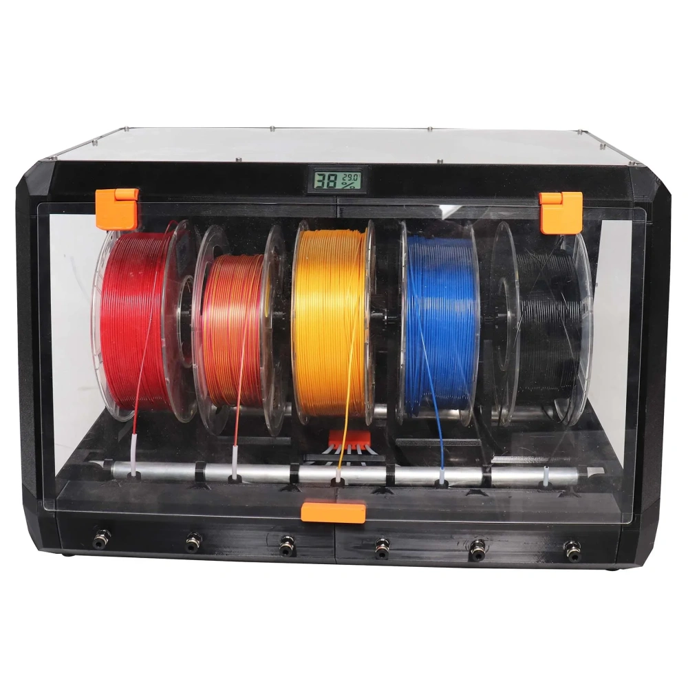 Blurolls Classic Version Prusa Auto Rewinder Drybox Filament Box for MMU2 MMU3 Multi-color 5 Filament