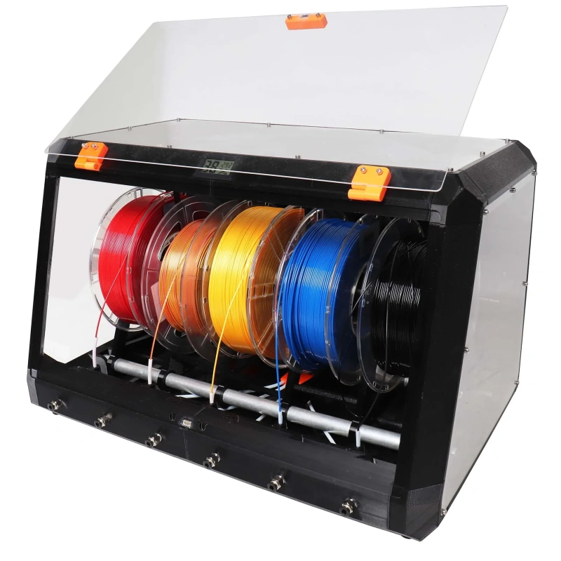 Blurolls Classic Version Prusa Auto Rewinder Drybox Filament Box for MMU2 MMU3 Multi-color 5 Filament