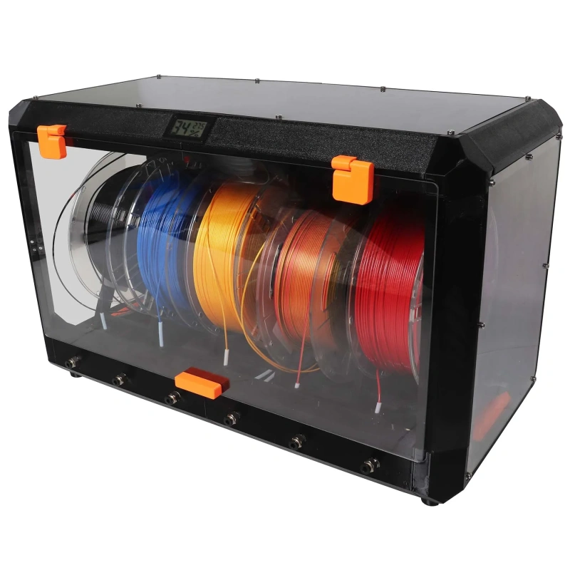 Blurolls Slim Version Prusa Auto Rewinder Drybox Filament Box for MMU2 MMU3 Multi-color 5 Filament