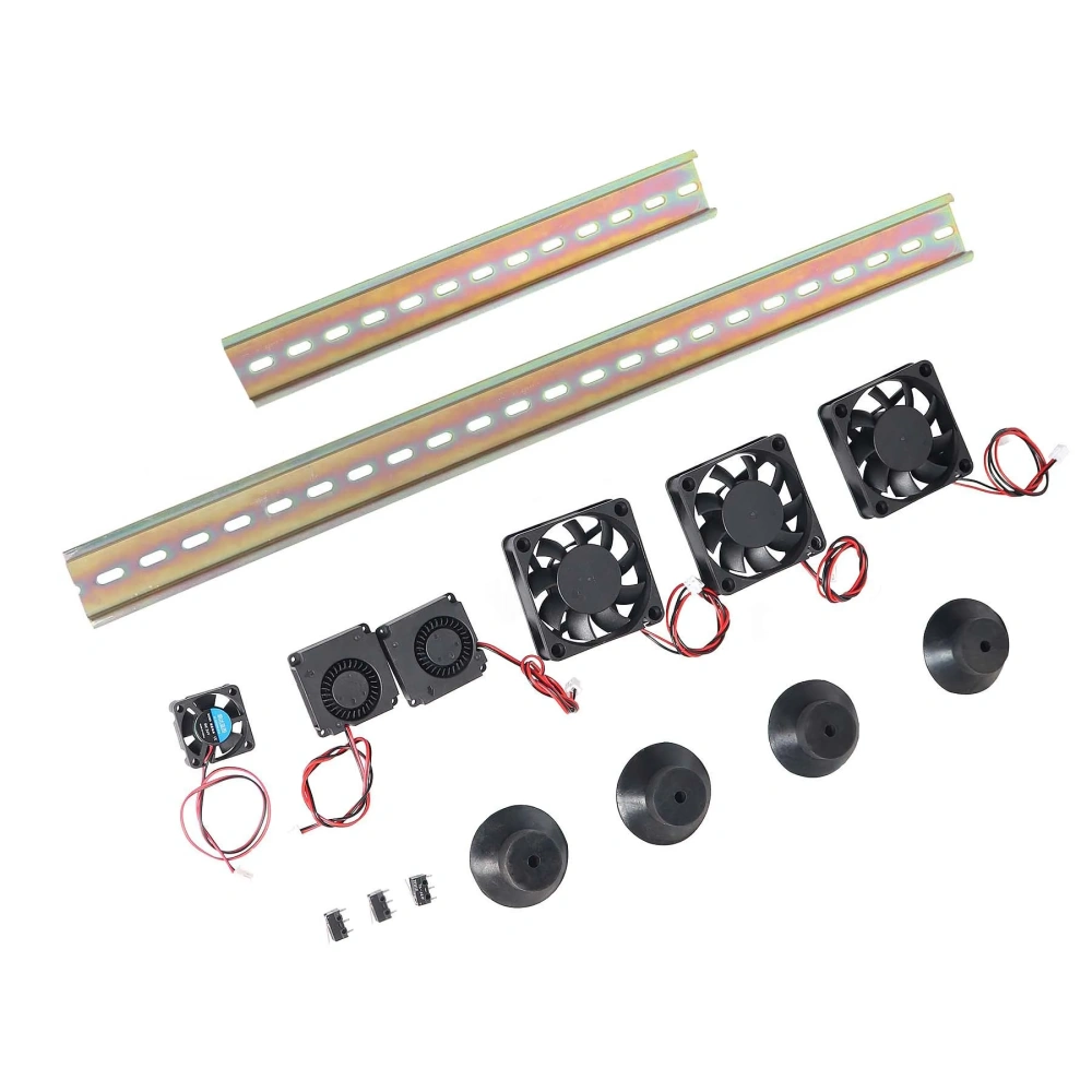 Blurolls Ender 3 NG Convertion Upgrade Electronics Kit with 6015 3010 and 4010 Fans Rubber Feet Din Rail