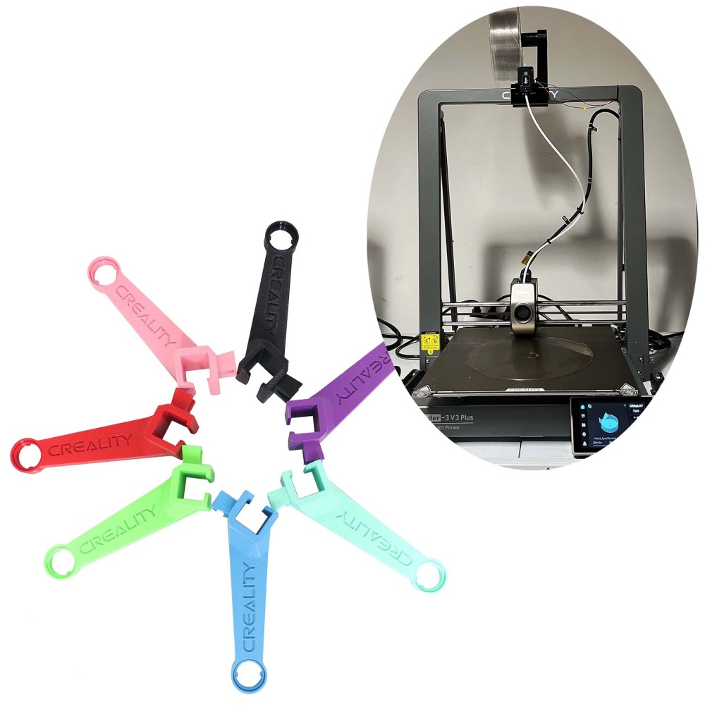 Blurolls Filament Spool Holder for Creality Ender 3 V3 and V3 Plus PETG Printed Parts with Extended Wire