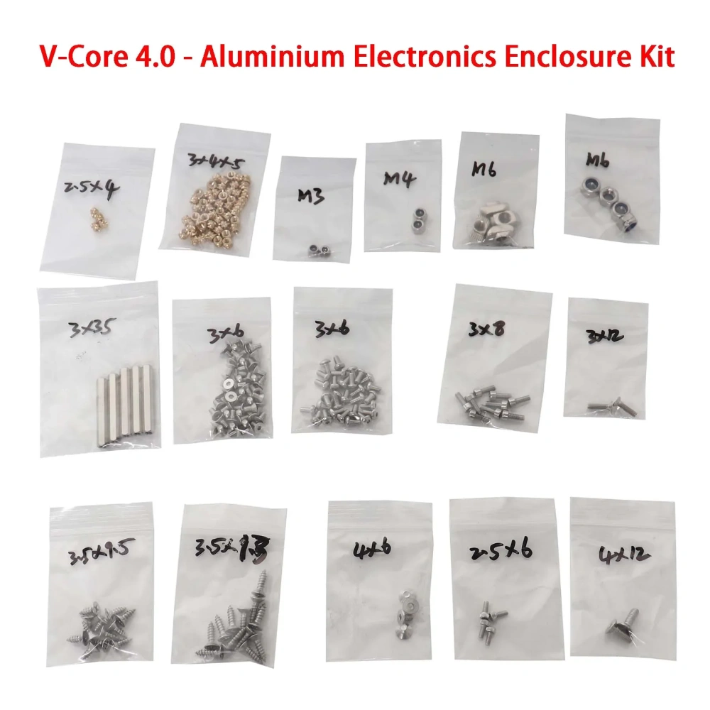 Blurolls V-Core 4.0 3d printer parts fasteners full kit