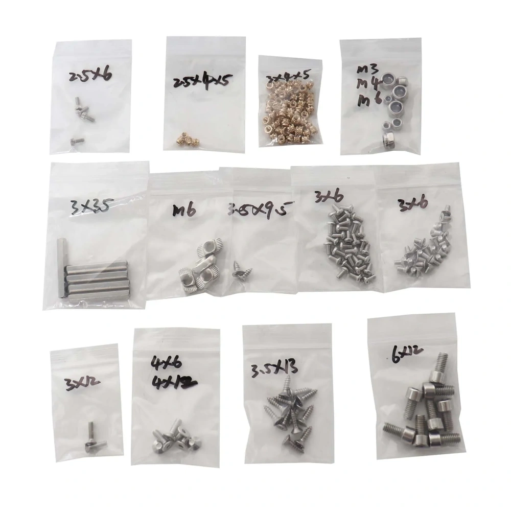 Blurolls V-Core 4.0 3d printer parts fasteners full kit