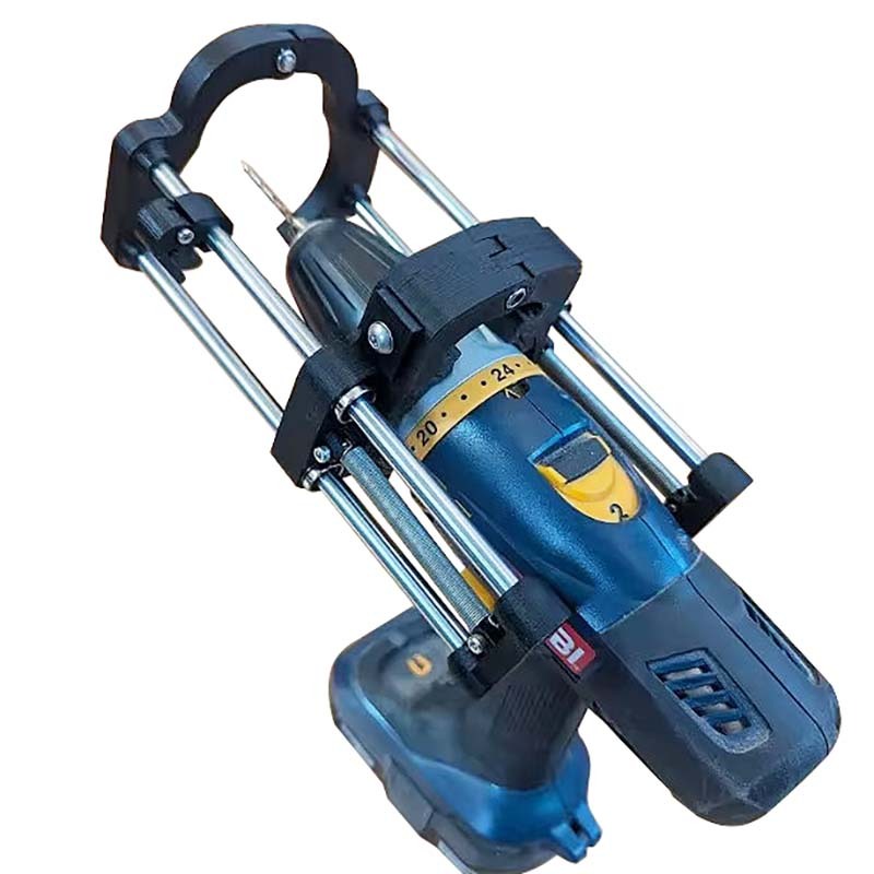 Blurolls Portable Drill Press Depth Stop Attachment for Hand Drill without Printed Parts