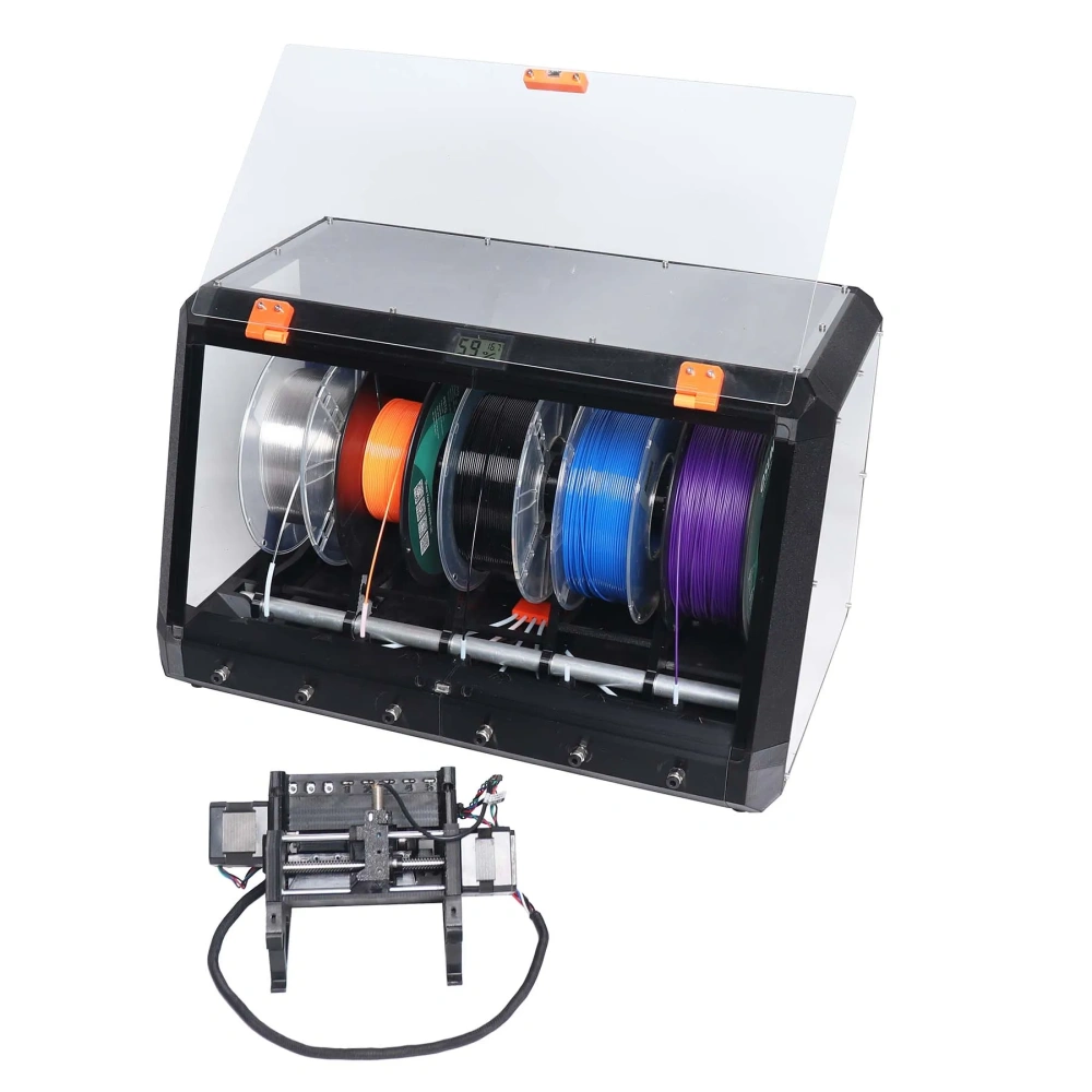 Blurolls Prusa MK3S+ MK3.9S MK4(S) MMU3 Multicolor Kit with Prusa Classic Auto Rewinder Drybox Kit