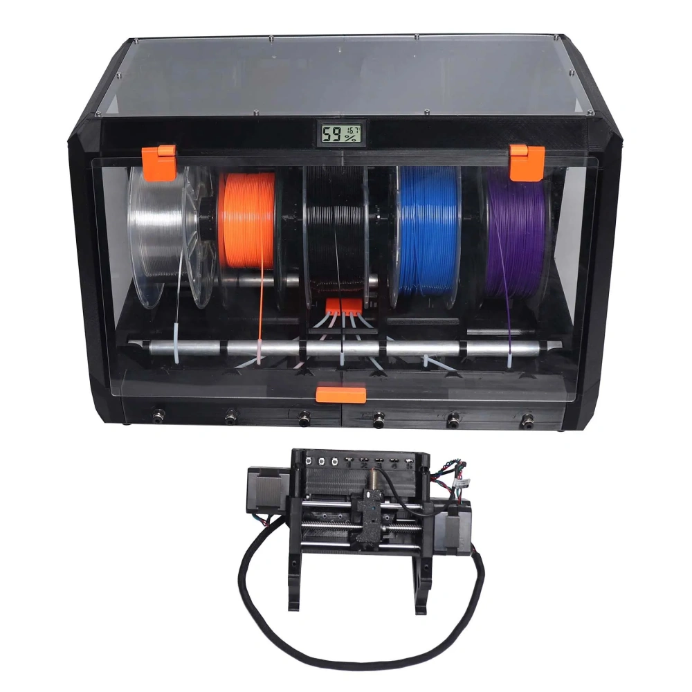 Blurolls Prusa MK3S+ MK3.9S MK4(S) MMU3 Multicolor Kit with Prusa Classic Auto Rewinder Drybox Kit
