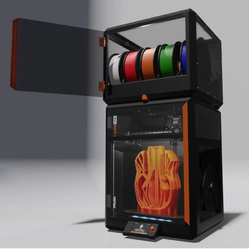 Blurolls Prusa Core One Filament Box COREBOXX MMU3 PC Enclosure Designed by Voxel3D