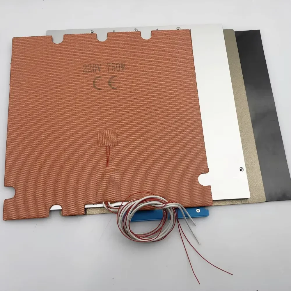 Blurolls Trident Voron 2.4 R2 3D Printer Build Plate Kit 8mm Thickness PEI Powder Sheet with Magnetic Sheet For Voron 305/355m