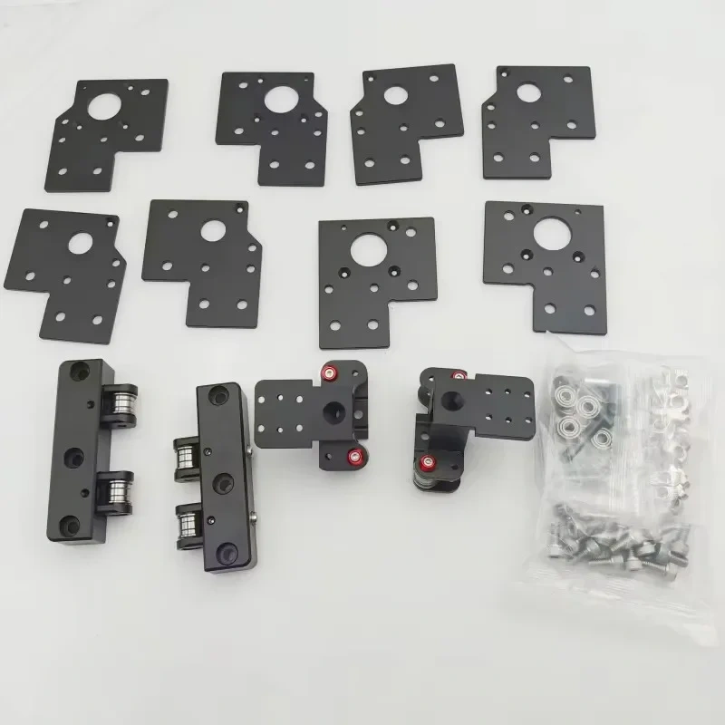 Blurolls 1set Rat Rig V-Core 3.1 Hybrid Aluminum CNC Conversion Upgrade Kit XY Joiner Front Tensioner V-core3.1 AWD Set