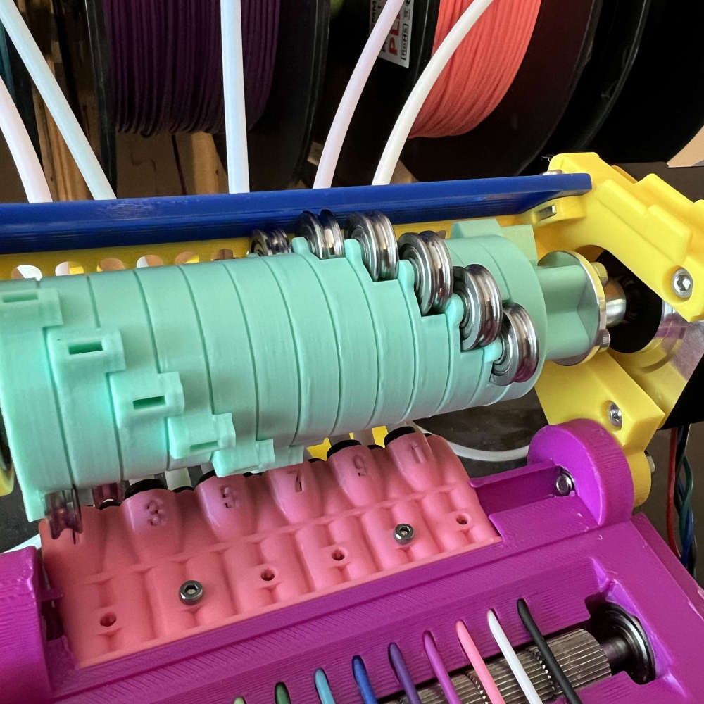 Blurolls Prusa I3 MK3S+ MK3.5S MK3.9S MK4 MK4S Core One MMU3 12X Filaments Multi Colors Feeder 3d Printing Upgrade Kit