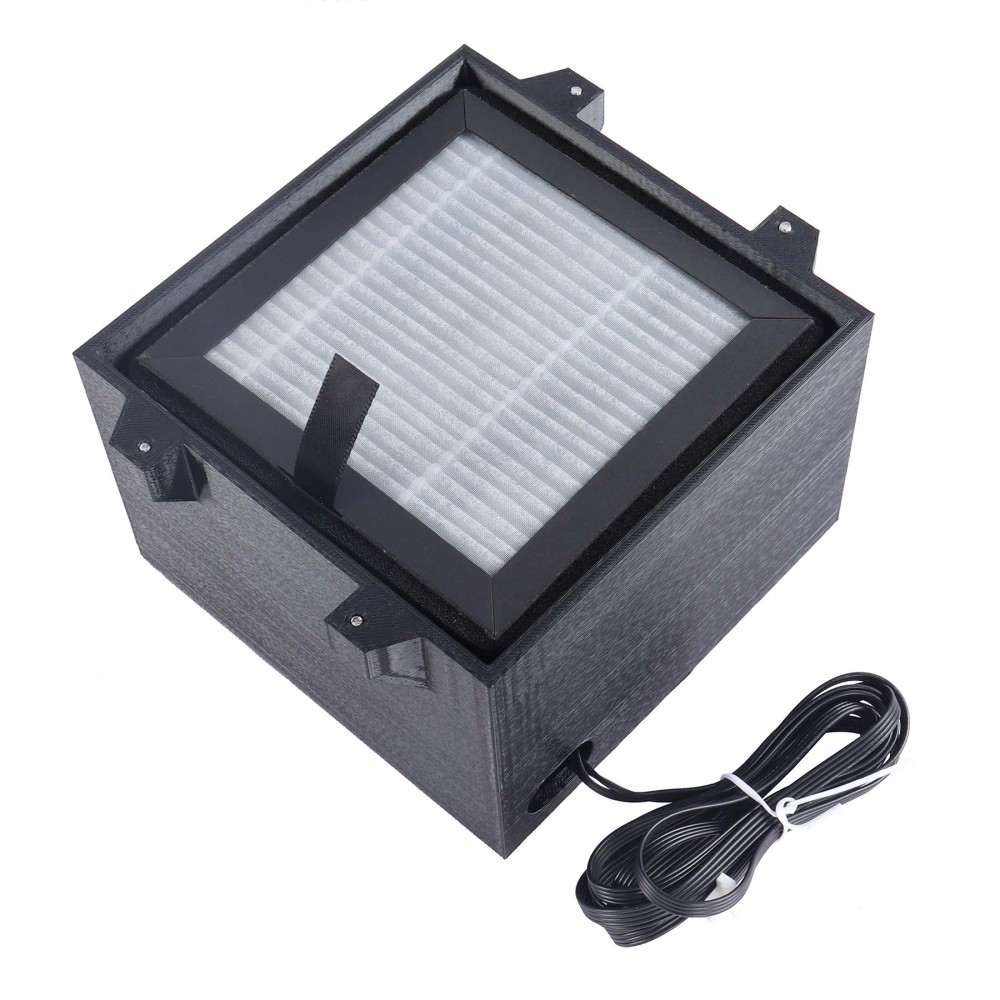 Blurolls HEPA 13 Air Filter for Prusa Core One 3D Printer Filtration with Activated Carbon & Fan Dust Odor Eliminator