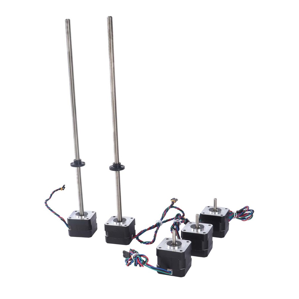 Blurolls LDO Motors Kit for Vertex3d XL 3D Printer 300mm & Larger MK3S+ 3D Printer 520mm – High-Quality L Lead Screws with Z Axis Stepper Motors Replacement Upgrade Compatible with 3D Printer Z-Axis Systems