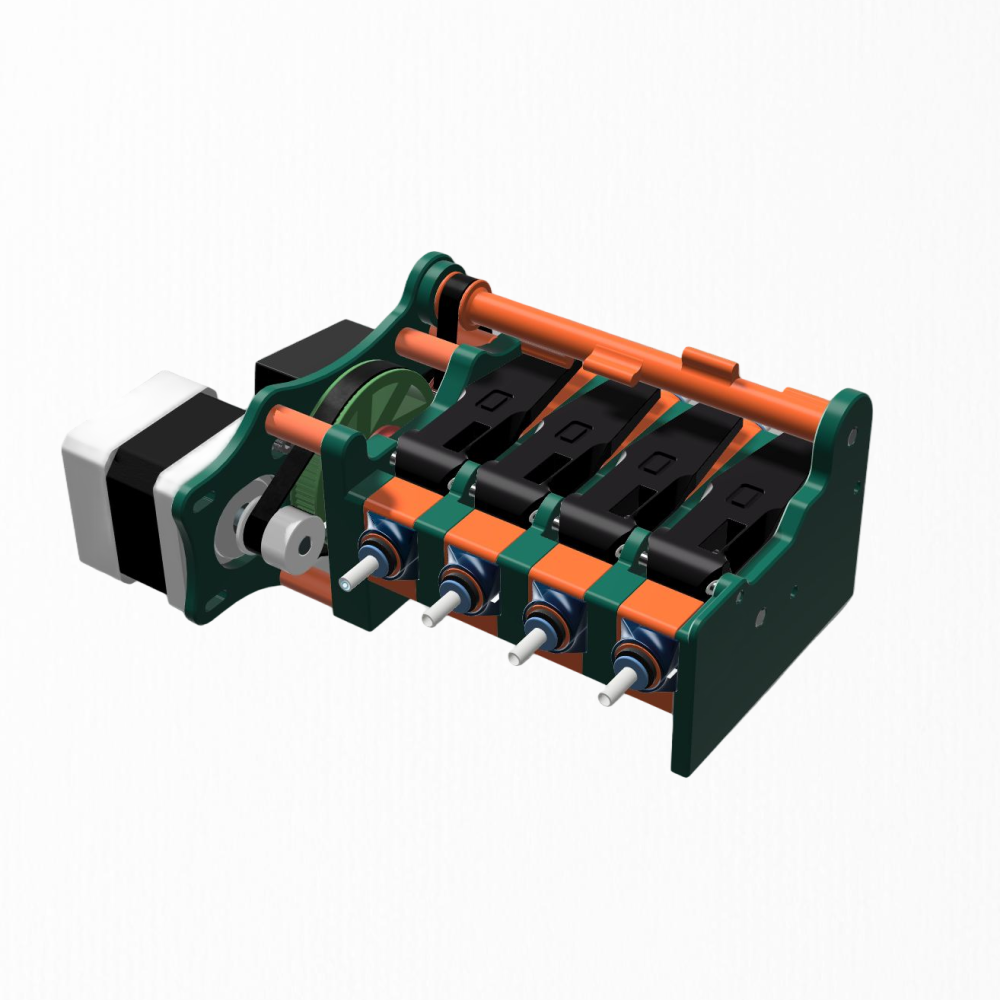 Blurolls Low Rider MMU for Klipper 3d Printers Compact Affordable Multi-Material printing Upgrade Easy Setup Open-Source Voron
