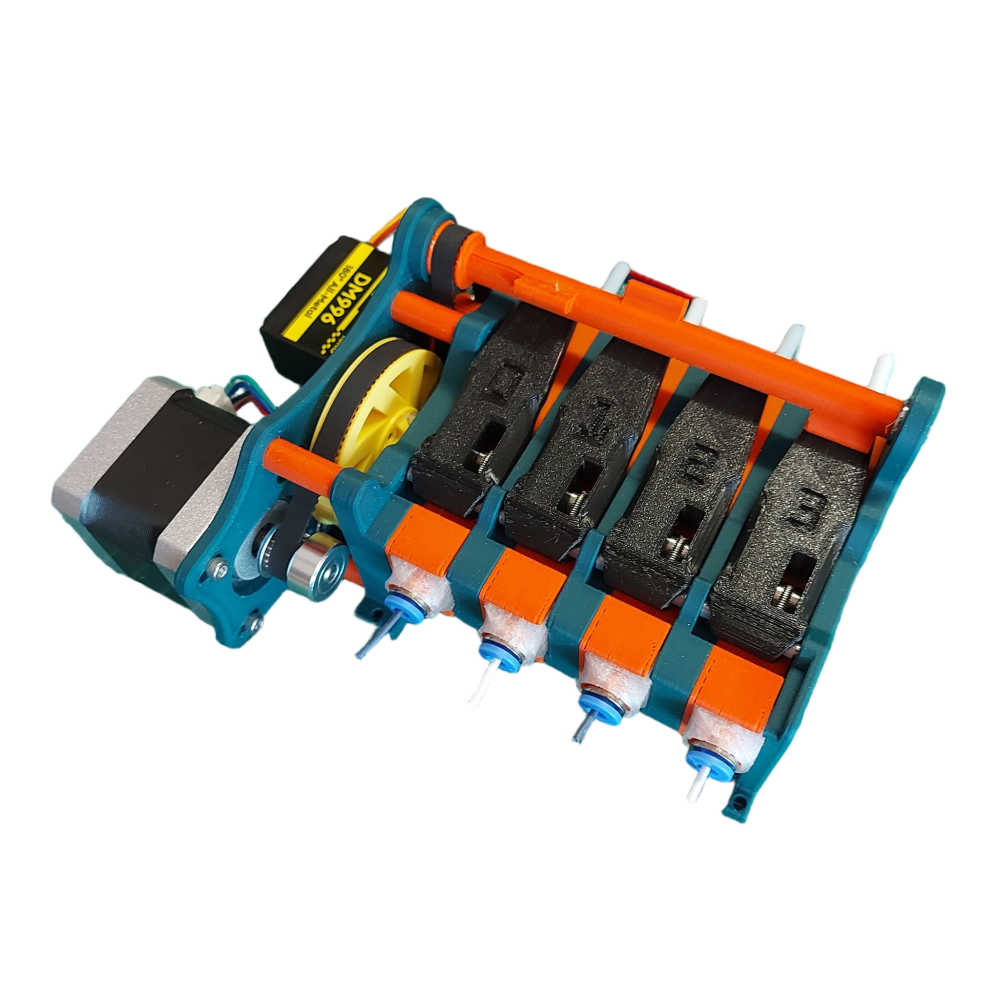 Blurolls Low Rider MMU for Klipper 3d Printers Compact Affordable Multi-Material printing Upgrade Easy Setup Open-Source Voron