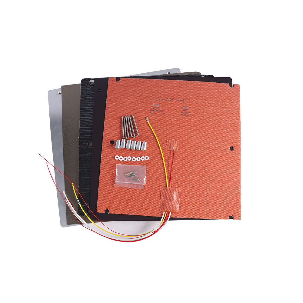 Blurolls Sovol SV08 3D Printer Heated Bed Upgrade Kit – S08 HotBed with 10mm Riser, 120V/240V High-Power Silicone Heater, and 0.1mm Ultra-Flat Aluminum Build Plate by Nadir for Improved Thermal Stability and Print Adhesion