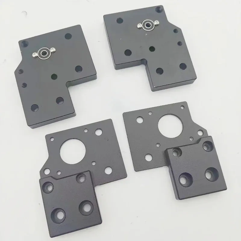 Blurolls Hybrid IDEX CNC Machined XY Motor Bracket Housing Kit for V-core 4 VC4 3D Printer Upgrade Kit