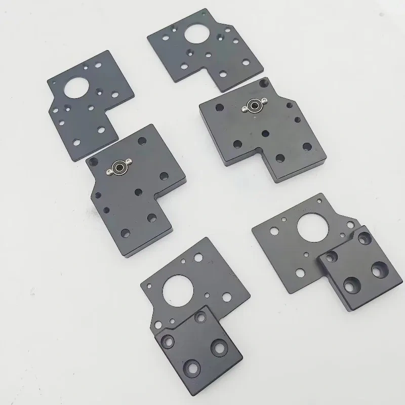 Blurolls Hybrid IDEX CNC Machined XY Motor Bracket Housing Kit for V-core 4 VC4 3D Printer Upgrade Kit