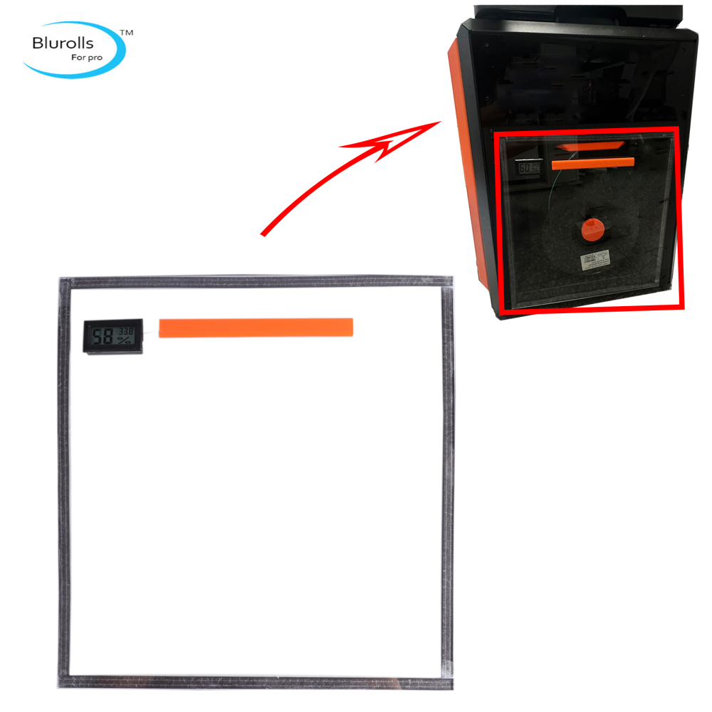 Blurolls Side PC panel for Prusa Core One Filament Enclosure Anti-dust and Humidity Resistant